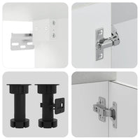 Set Mobili da Cucina 8 pz Kalmar Grigio Cemento in Truciolato