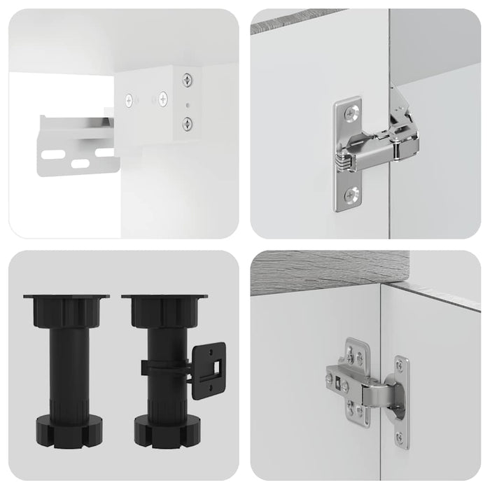 Set Mobili da Cucina 8 pz Kalmar Grigio Sonoma in Truciolato 3314827