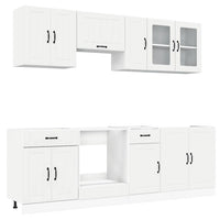 Set Mobili da Cucina 8 pz Kalmar Bianco Legno Multistrato 3314831