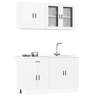 Set Mobili da Cucina 4 pz Porto Bianchi Legno Multistrato 3314871