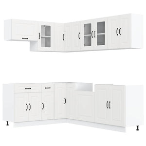 Set Mobili da Cucina 11 pz Kalmar Bianchi Legno Multistrato 3314881