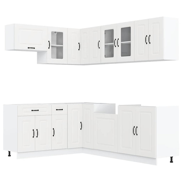 Set Mobili da Cucina 11 pz Kalmar Bianchi Legno Multistrato 3314881