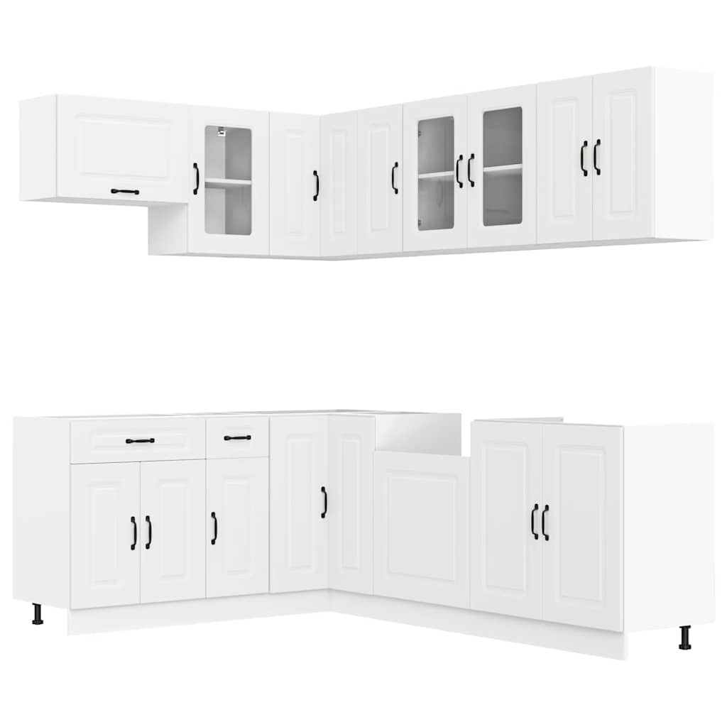 Set Mobili da Cucina 11 pz Kalmar Bianchi Legno Multistrato 3314881