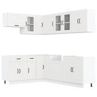 Set Mobili da Cucina 11 pz Kalmar Bianchi Legno Multistrato 3314881