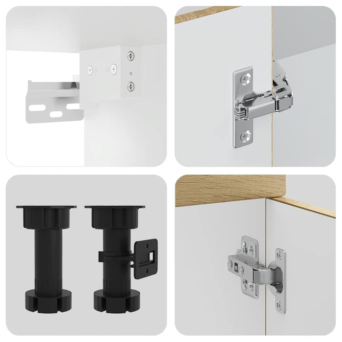 Set Mobili da Cucina 11 pz Kalmar Rovere Sonoma in Truciolato 3314884