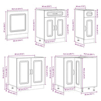 Set Mobili da Cucina 11 pz Kalmar Rovere Sonoma in Truciolato 3314884