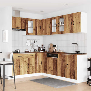 vidaXL Set Mobili da Cucina 11 pz Kalmar Legno Vecchio in Truciolato