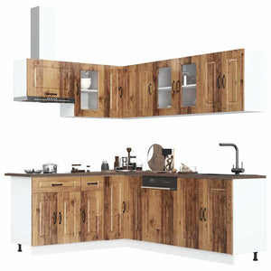 vidaXL Set Mobili da Cucina 11 pz Kalmar Legno Vecchio in Truciolato