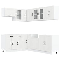 Set Mobili da Cucina 11 pz Lucca Bianchi Legno Multistrato 3314891