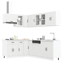 Set Mobili da Cucina 11 pz Lucca Bianchi Legno Multistrato