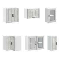 Set Mobili da Cucina 11 pz Lucca Grigio Cemento in Truciolato 3314895