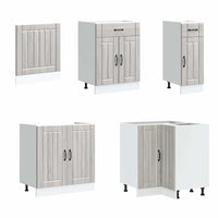 Set Mobili da Cucina 11 pz Lucca Grigio Sonoma in Truciolato 3314897