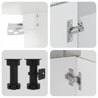 Set Mobili da Cucina 11 pz Lucca Grigio Sonoma in Truciolato 3314897