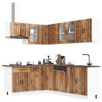 Set Mobili da Cucina 11 pz Lucca Legno Antico in Truciolato