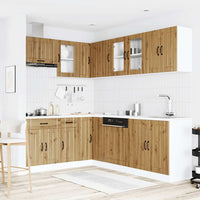 Set Mobili da Cucina 11 pz Lucca Rovere Artigianale Truciolato 3314900