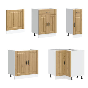 Set Mobili da Cucina 11 pz Lucca Rovere Artigianale Truciolato 3314900