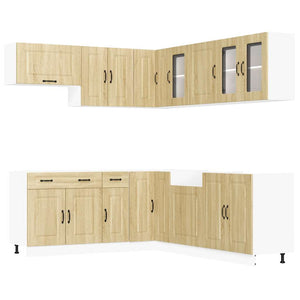 Set Mobili da Cucina 11 pz Kalmar Rovere Sonoma in Truciolato 3314914