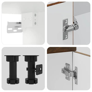 Set Mobili da Cucina 11 pz Kalmar Rovere Fumo Legno Multistrato 3314916