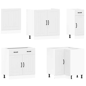 Set Mobili da Cucina 11 pz Lucca Bianchi Legno Multistrato 3314921