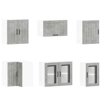 Set Mobili da Cucina 11 pz Lucca Grigio Cemento in Truciolato 3314925