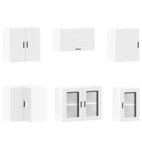 vidaXL Set Mobili da Cucina 11 pz Porto Bianchi Legno Multistrato