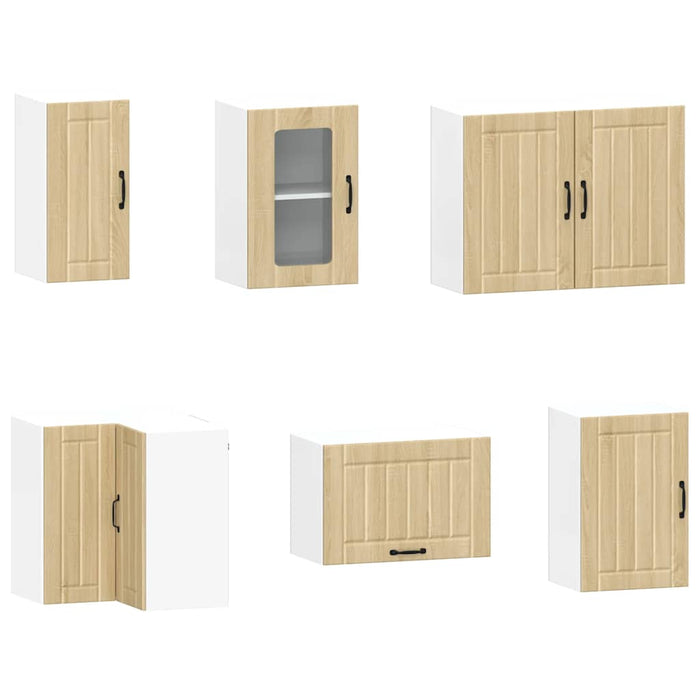 Set Mobili da Cucina 11 pz Kalmar Rovere Sonoma in Truciolato 3314944