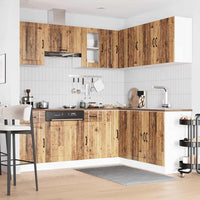 Set Mobili da Cucina 11 pz Lucca Legno Antico in Truciolato 3314959