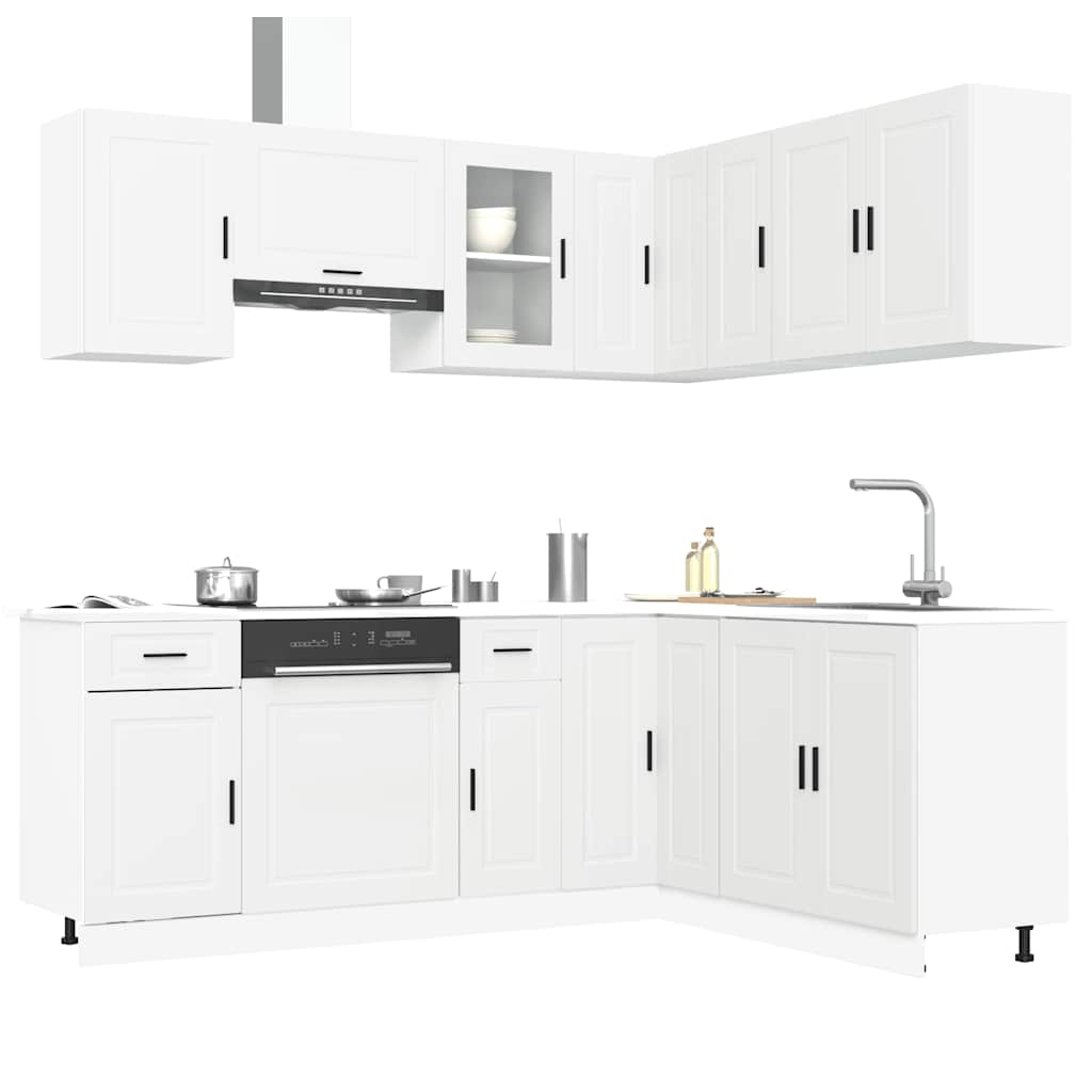 Set Mobili da Cucina 11 pz Porto Bianchi Legno Multistrato