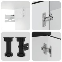 Set Mobili da Cucina 11 pz Porto Neri Legno Multistrato 3314962