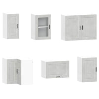 Set Mobili da Cucina 11 pz Porto Grigio Cemento in Truciolato 3314965