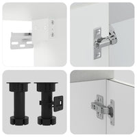 Set Mobili da Cucina 11 pz Porto Grigio Cemento in Truciolato 3314965