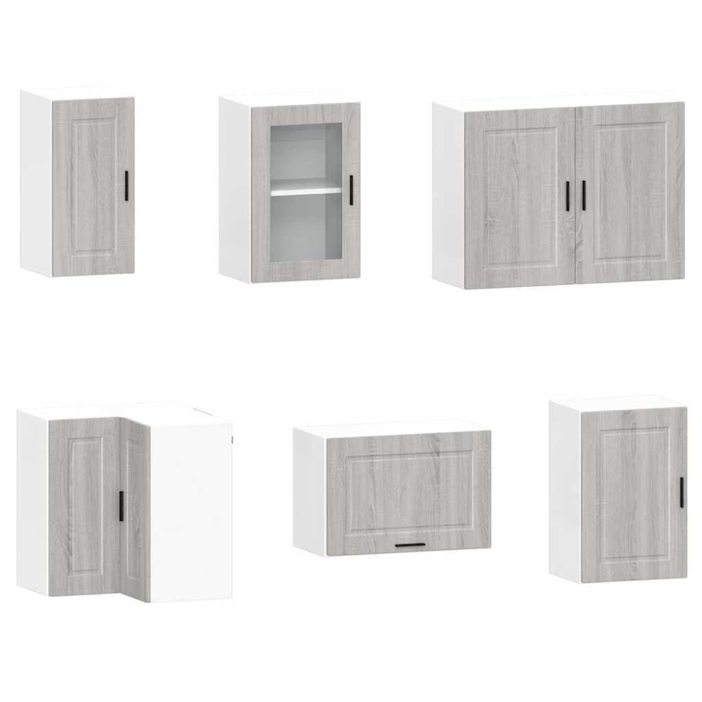 Set Mobili da Cucina 11 pz Porto Grigio Sonoma in Truciolato 3314967