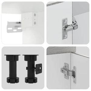 Set Mobili da Cucina 11 pz Porto Grigio Sonoma in Truciolato 3314967