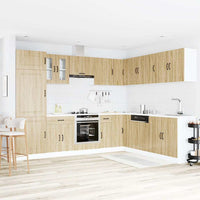 Set Mobili da Cucina 14 pz Kalmar Rovere Sonoma in Truciolato 3314974