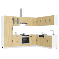 Set Mobili da Cucina 14 pz Kalmar Rovere Sonoma in Truciolato