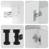 Set Mobili da Cucina 14 pz Kalmar Grigio Cemento in Truciolato 3314975