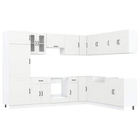 Set Mobili da Cucina 14 pz Lucca Bianchi Legno Multistrato 3314981