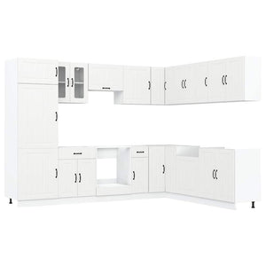 Set Mobili da Cucina 14 pz Lucca Bianchi Legno Multistrato 3314981