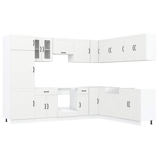 Set Mobili da Cucina 14 pz Lucca Bianchi Legno Multistrato