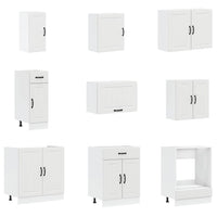 Set Mobili da Cucina 14 pz Lucca Bianchi Legno Multistrato