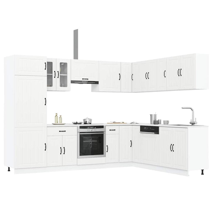 Set Mobili da Cucina 14 pz Lucca Bianchi Legno Multistrato 3314981