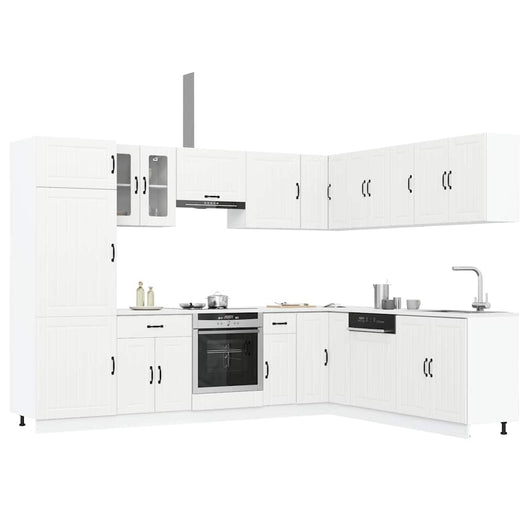 Set Mobili da Cucina 14 pz Lucca Bianchi Legno Multistrato