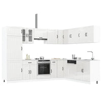 Set Mobili da Cucina 14 pz Lucca Bianchi Lucido in Truciolato 3314983