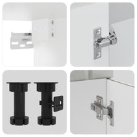 vidaXL Set Mobili da Cucina 14 pz Lucca Grigio Cemento in Truciolato