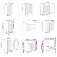 Set Mobili da Cucina 14 pz Lucca Legno Antico in Truciolato 3314989