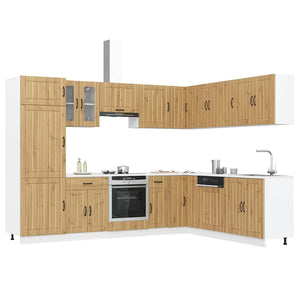Set Mobili da Cucina 14 pz Lucca Rovere Artigianale Truciolato 3314990