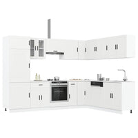 vidaXL Set Mobili da Cucina 14 pz Porto Bianchi Legno Multistrato