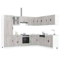 Set Mobili da Cucina 14 pz Porto Grigio Sonoma in Truciolato