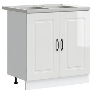 Mobile da cucina Kalmar 2 pcs Bianco 80 x 46 x 81.5 cm 3315003