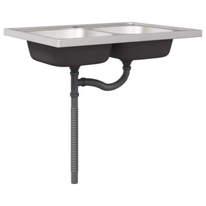 Mobile da cucina Kalmar 2 pcs Bianco 80 x 46 x 81.5 cm 3315003